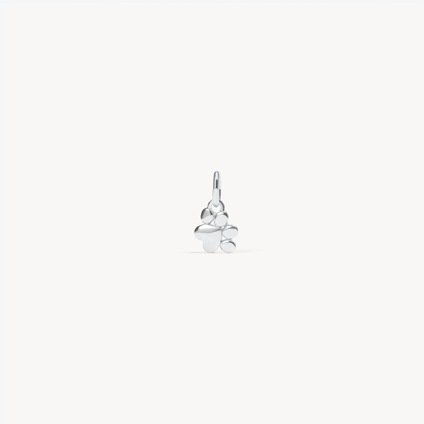 Silver Paw Print Charm