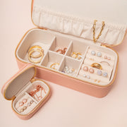 Blush Travel Jewelry Case — Large with jewelry