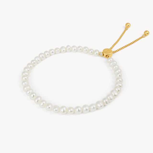 Gold Pearl Bracelet