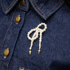 Pearl Brooch on model