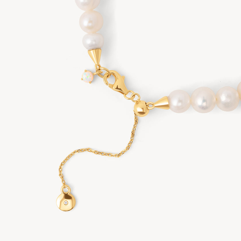 Pearl Charm Bracelet Base closure