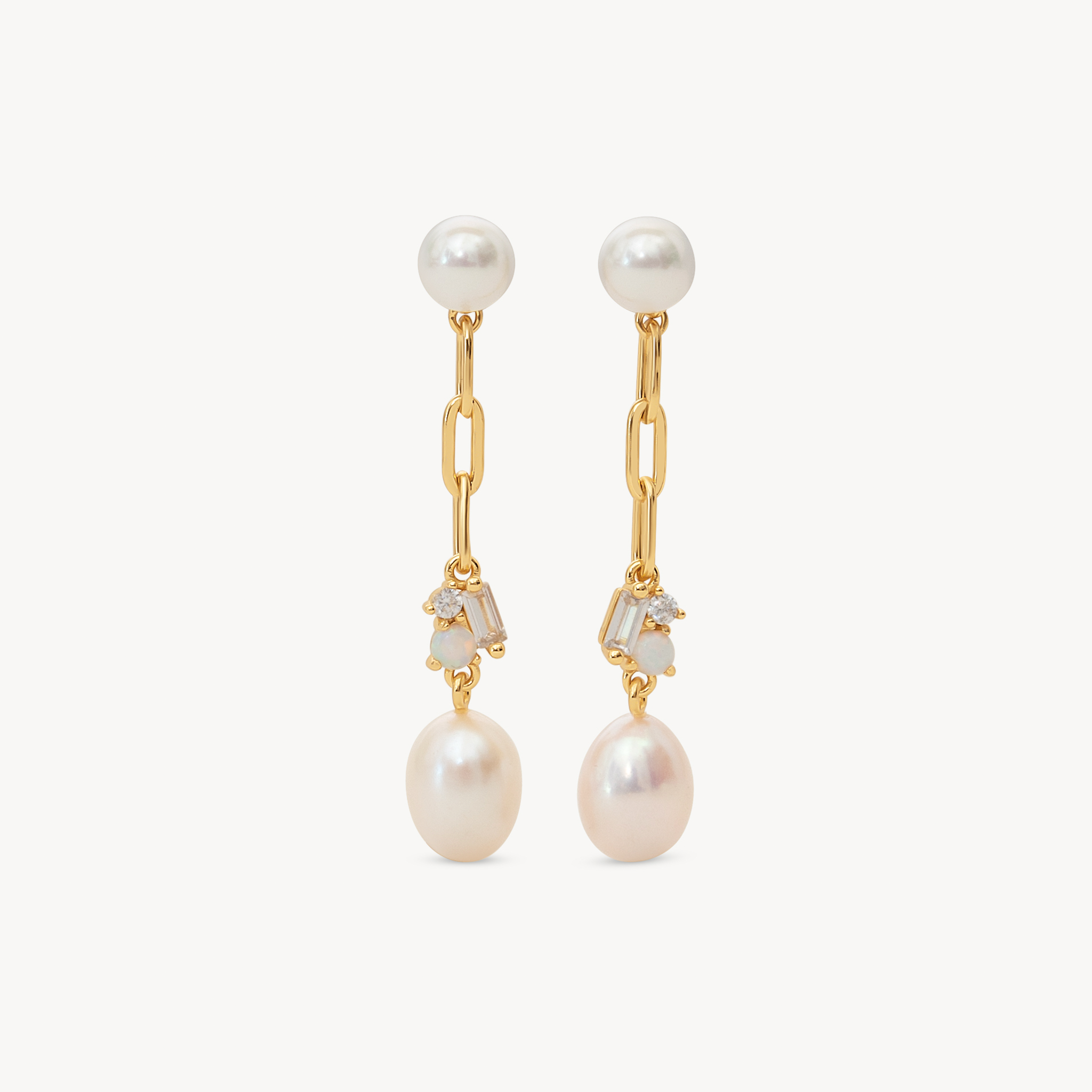 Pearl Convertible Drop Earrings