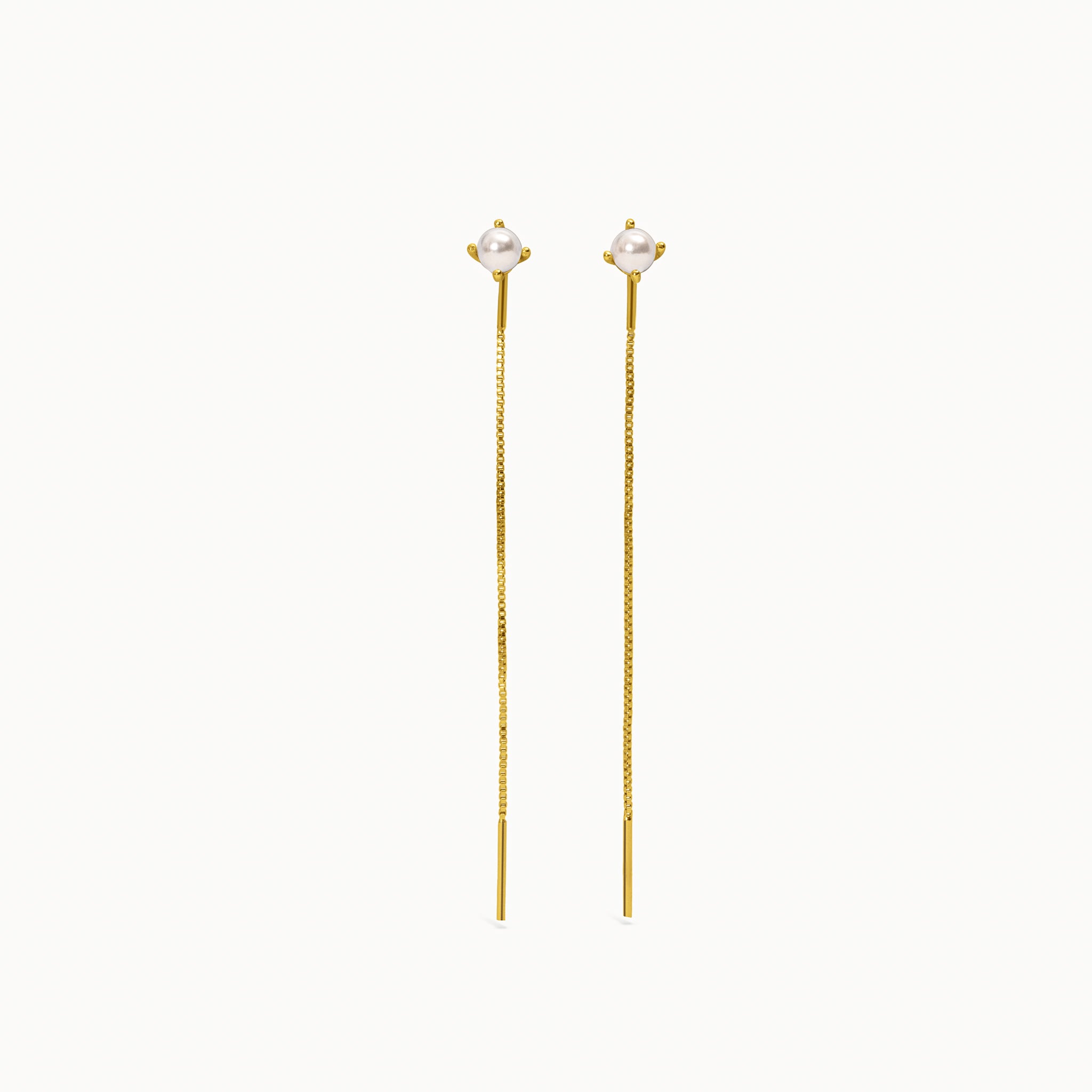 Pearl Threader Earrings