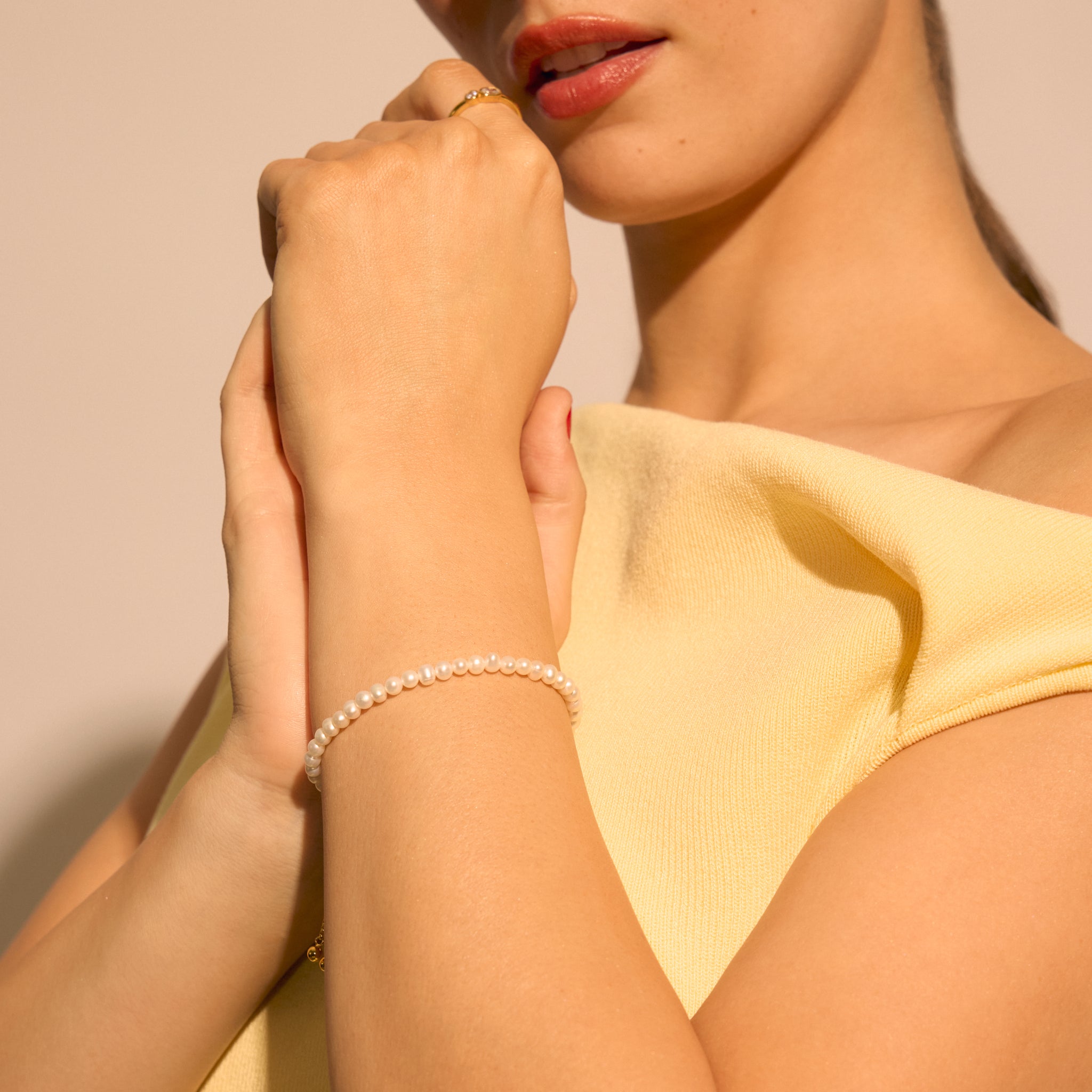 Pearl Bracelet on model