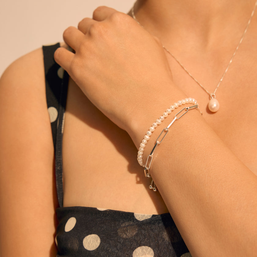 Pearl Bracelet on model