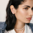 Pearl Cluster Studs on model
