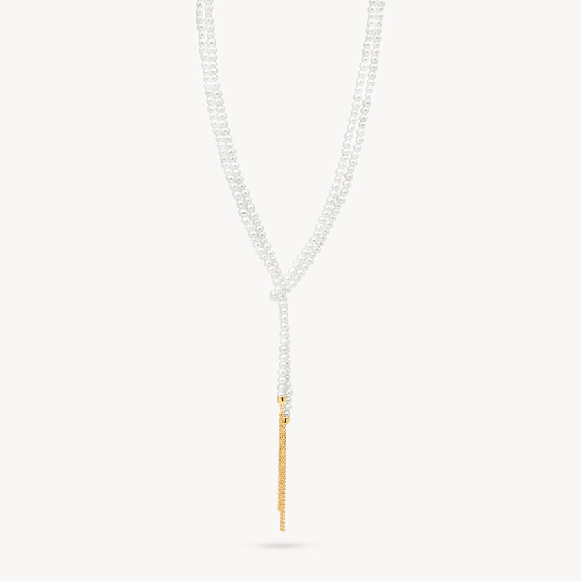 Pearl Lariat Necklace
