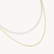 Pearl Layer Necklace close up