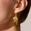 Petal Drop Earrings on model