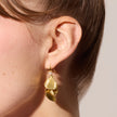 Petal Drop Earrings on model