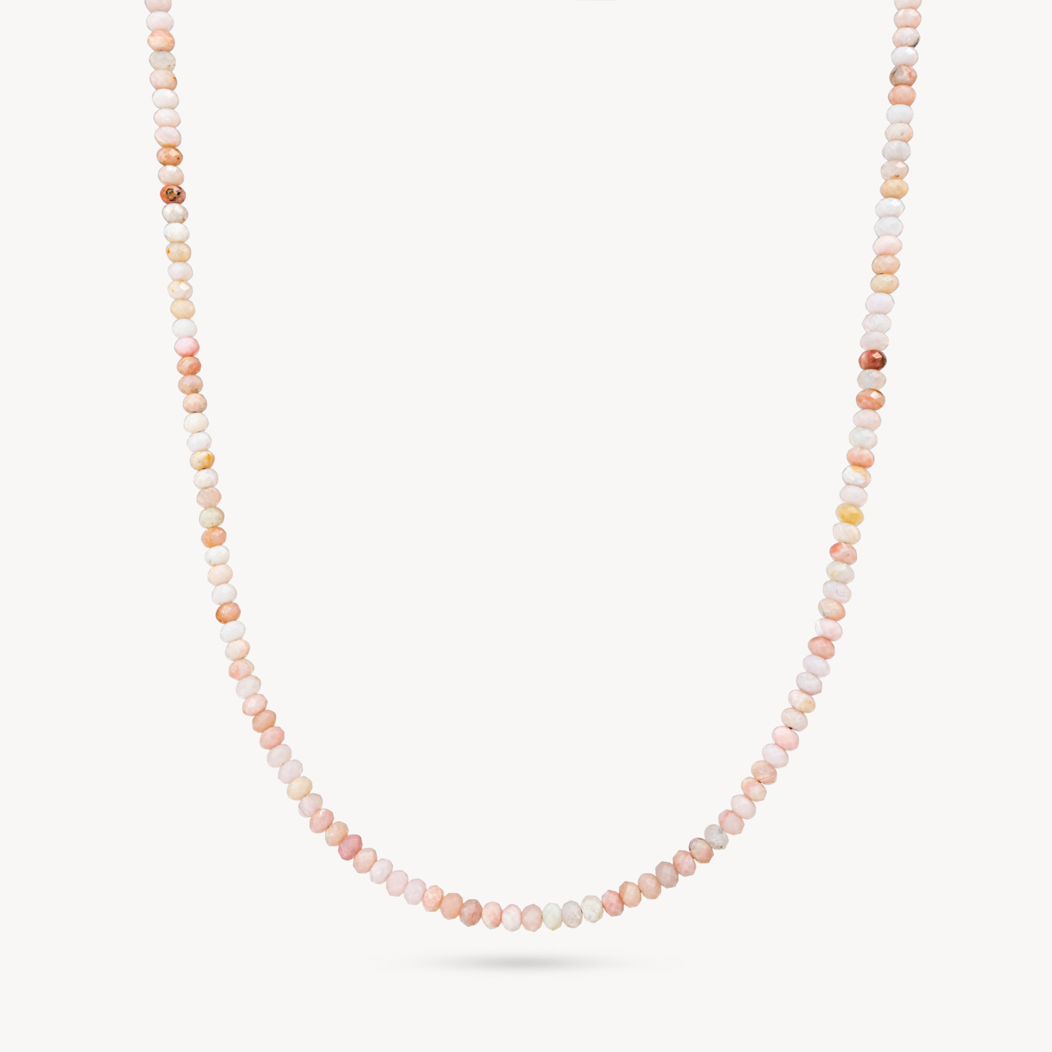 Pink Opal Coastal Gemstone Necklace