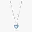 Pirouette Sparkle Heart Pendant Necklace