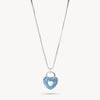 Pirouette Sparkle Heart Pendant Necklace