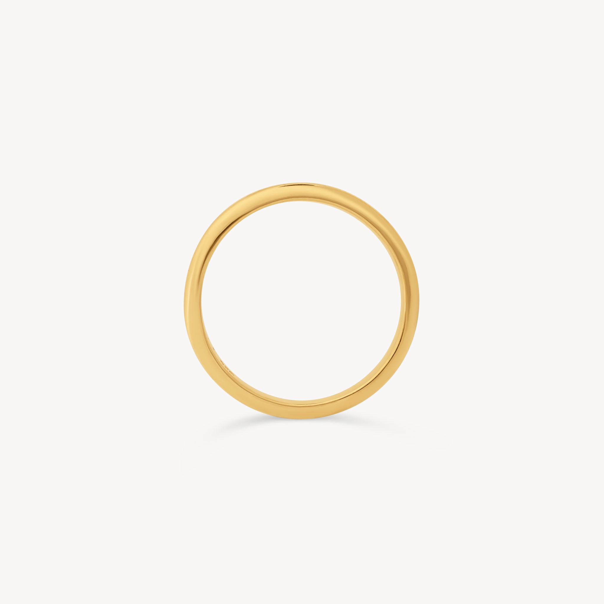 14k Gold Vermeil Plain Band Ring