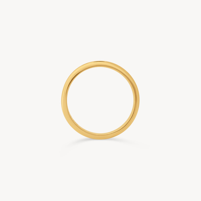 14k Gold Vermeil Plain Band Ring
