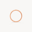 14k Rose Gold Vermeil Plain Band Ring