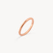 14k Rose Gold Vermeil Plain Band Ring