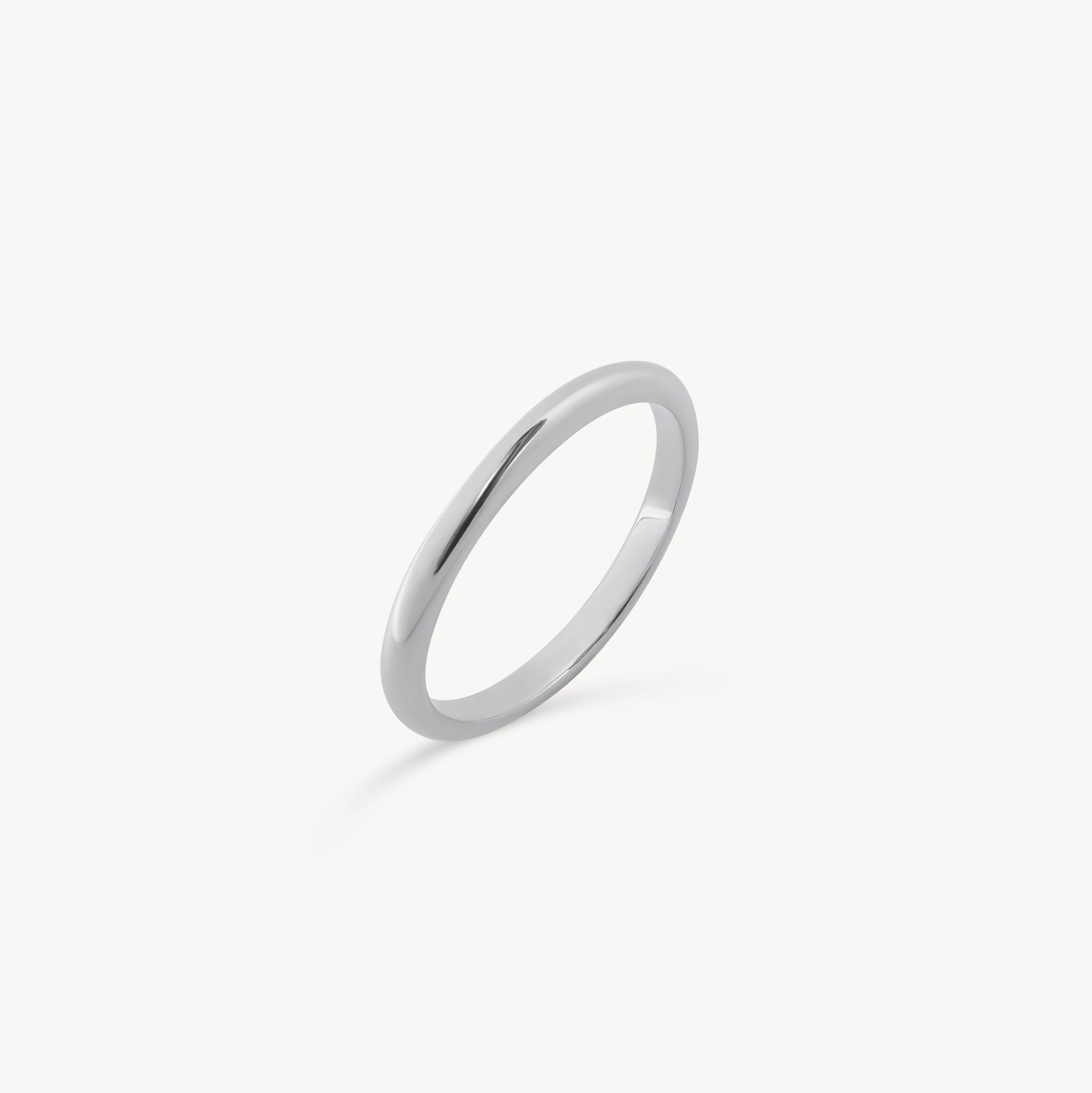 Sterling Silver Plain Band Ring