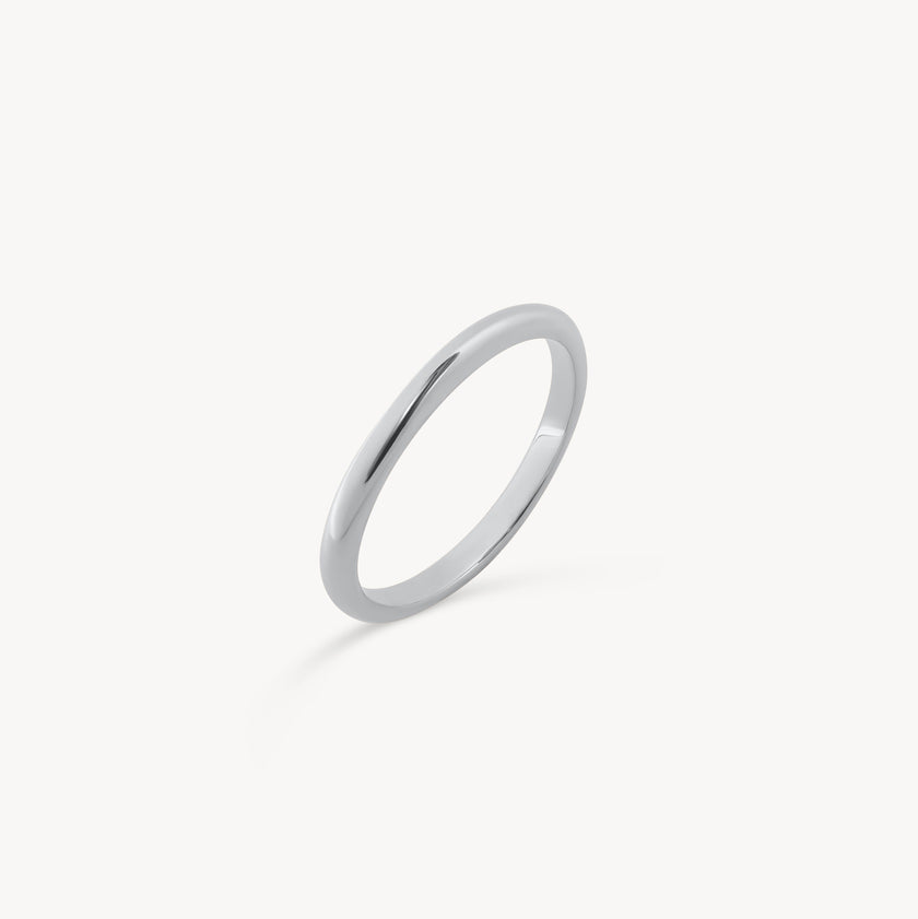 Sterling Silver Plain Band Ring