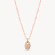 Rose Gold Sparkle Pebble Necklace