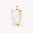 Statement Rainbow Moonstone Heart Charm