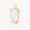 Statement Rainbow Moonstone Heart Charm