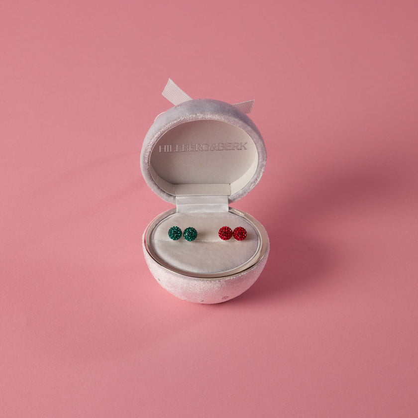 White Velvet Ornament Gift Package