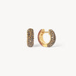 Desert Rose & Sand Dunes Sparkle Reversible Hoop Earrings Sand Dunes side