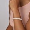 Champagne Starburst Sparkle Reversible Cuff Bracelet on model