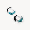 Astral & Black Sparkle Reversible Hoop Earrings 