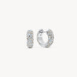 Glitz and Aurora Borealis Sparkle Reversible Hoop Earrings