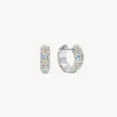 Glitz and Aurora Borealis Sparkle Reversible Hoop Earrings