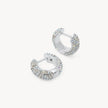 Glitz and Aurora Borealis Sparkle Reversible Hoop Earrings