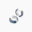 Empress and Northern Lights Sparkle Reversible Hoop Earrings