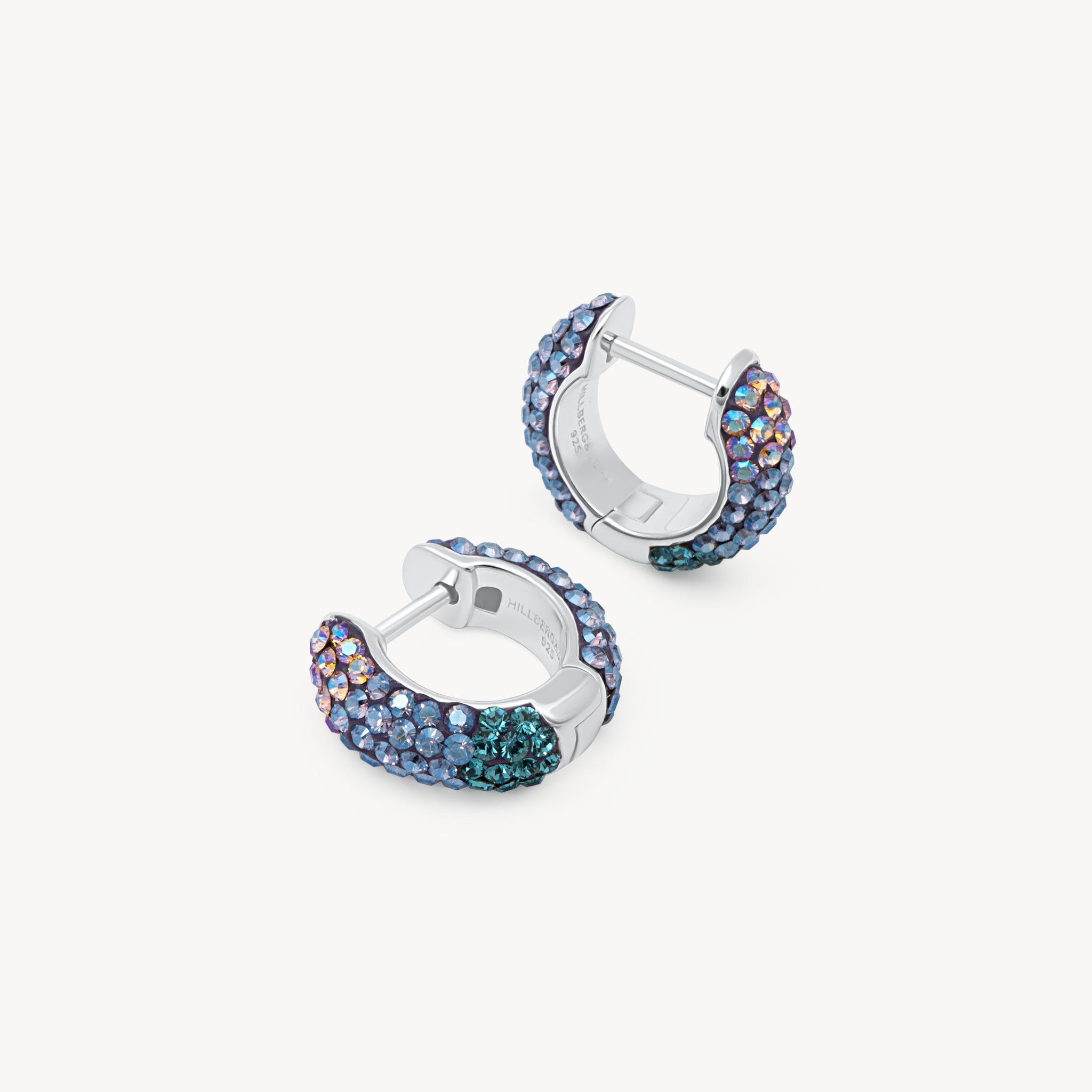 Empress and Northern Lights Sparkle Reversible Hoop Earrings