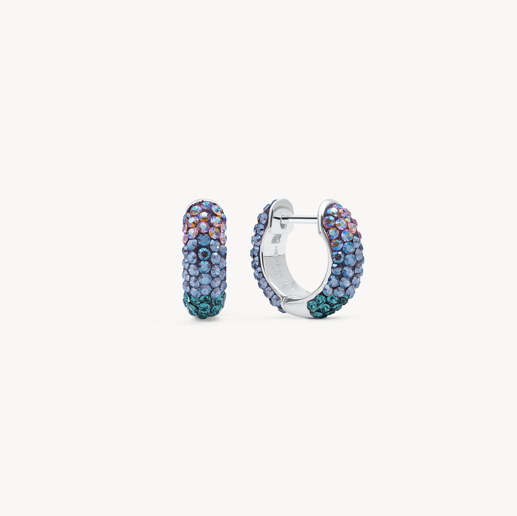 Empress and Northern Lights Sparkle Reversible Hoop Earrings