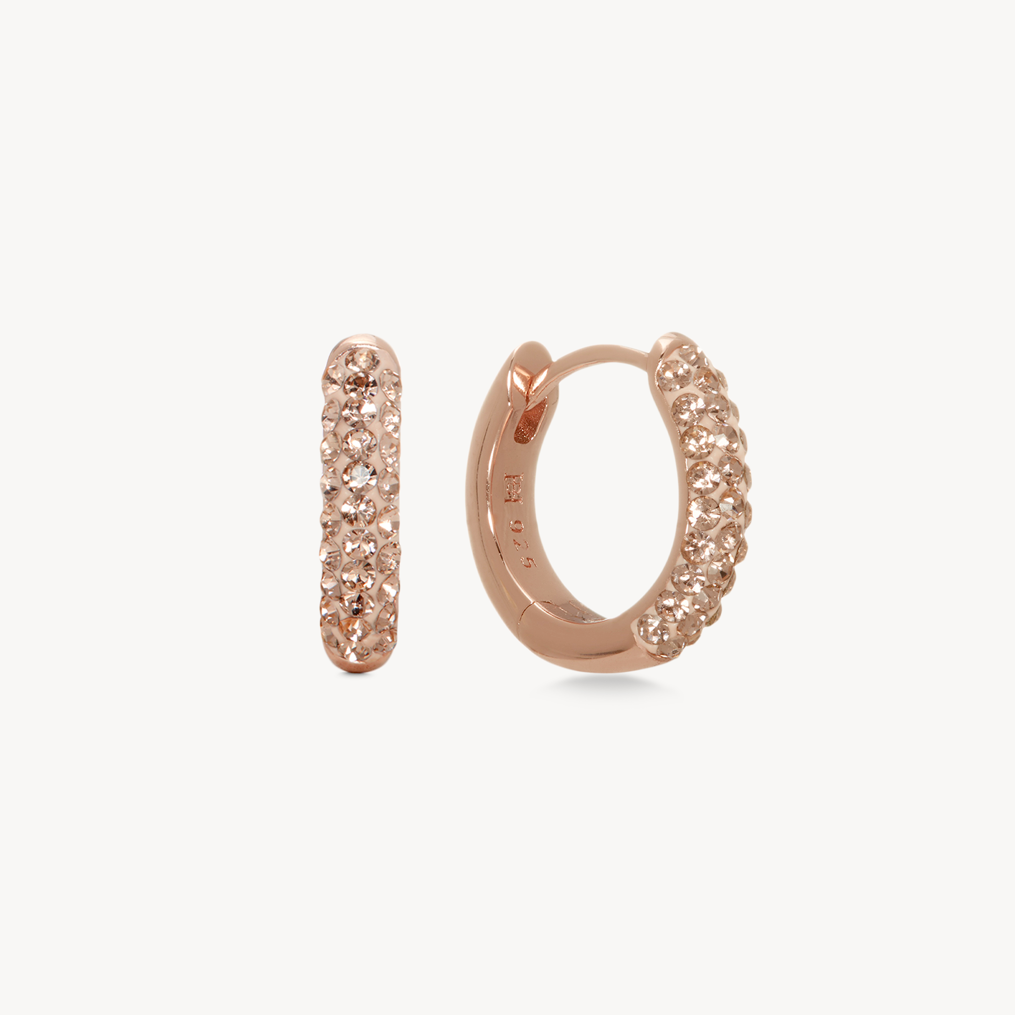 Always On Sparkle Hoops Rose Gold