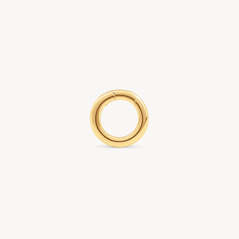 Gold Round Hinge Charm Holder