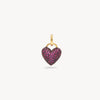 Ruby Heart Stud & Necklace Set