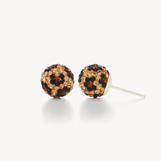 10mm Sparkle Ball™ Stud Earrings Leopard