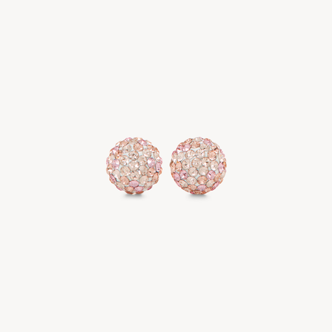 8mm Sparkle Ball™ Stud Earrings Pink Champagne