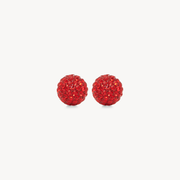 8mm Red Sparkle Ball™ Studs