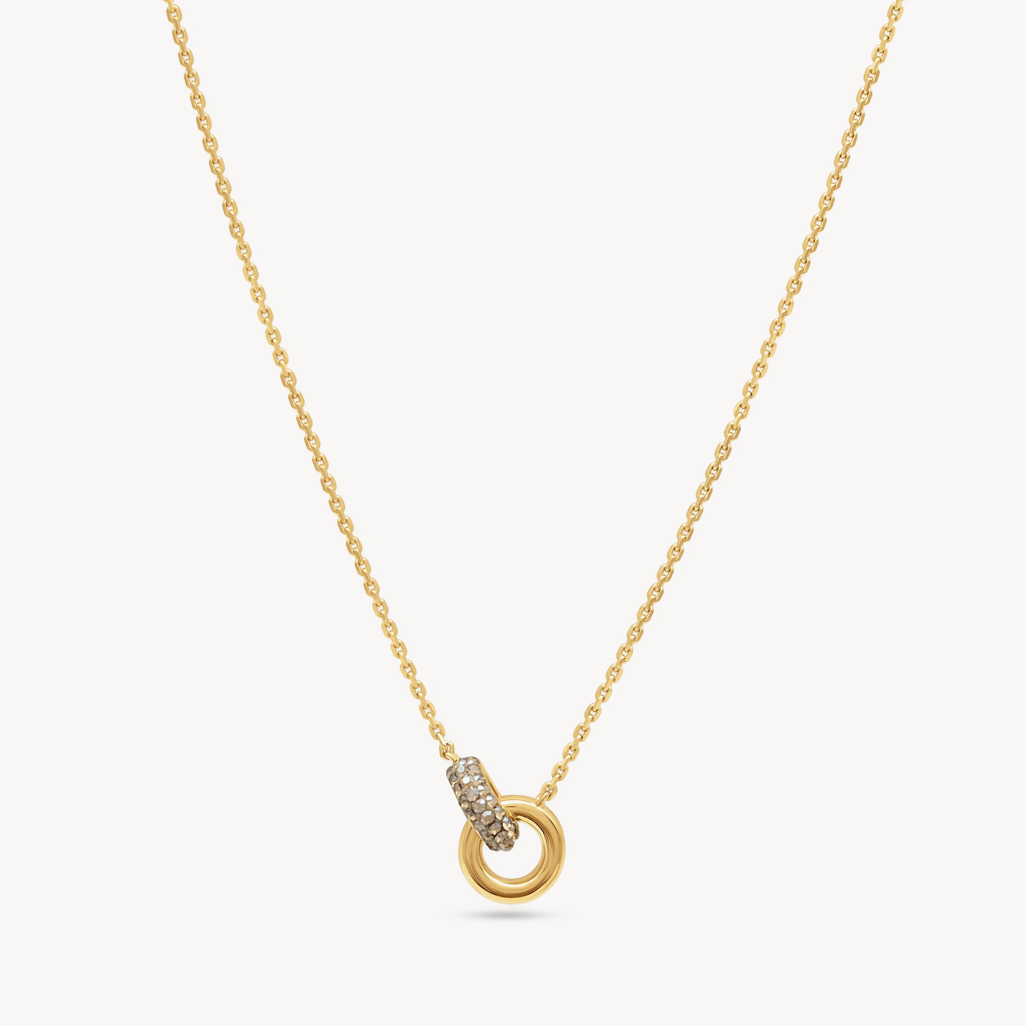 Soft Interlock Sparkle Necklace 