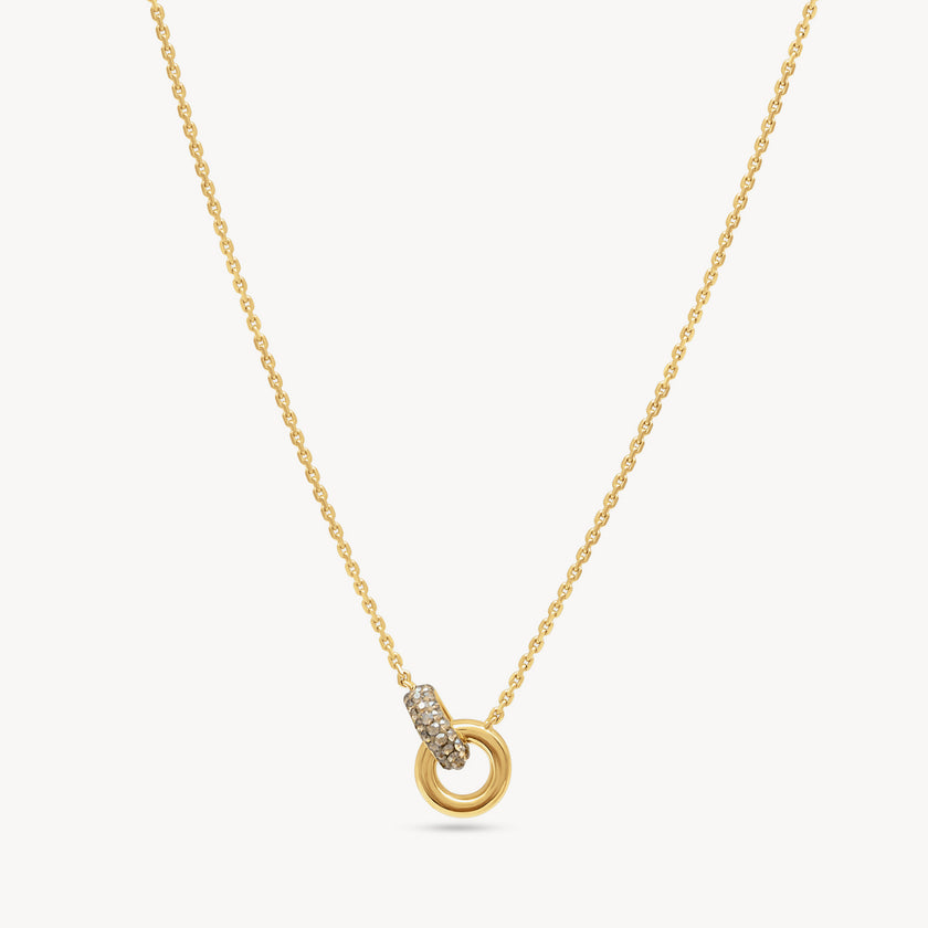Soft Interlock Sparkle Necklace 