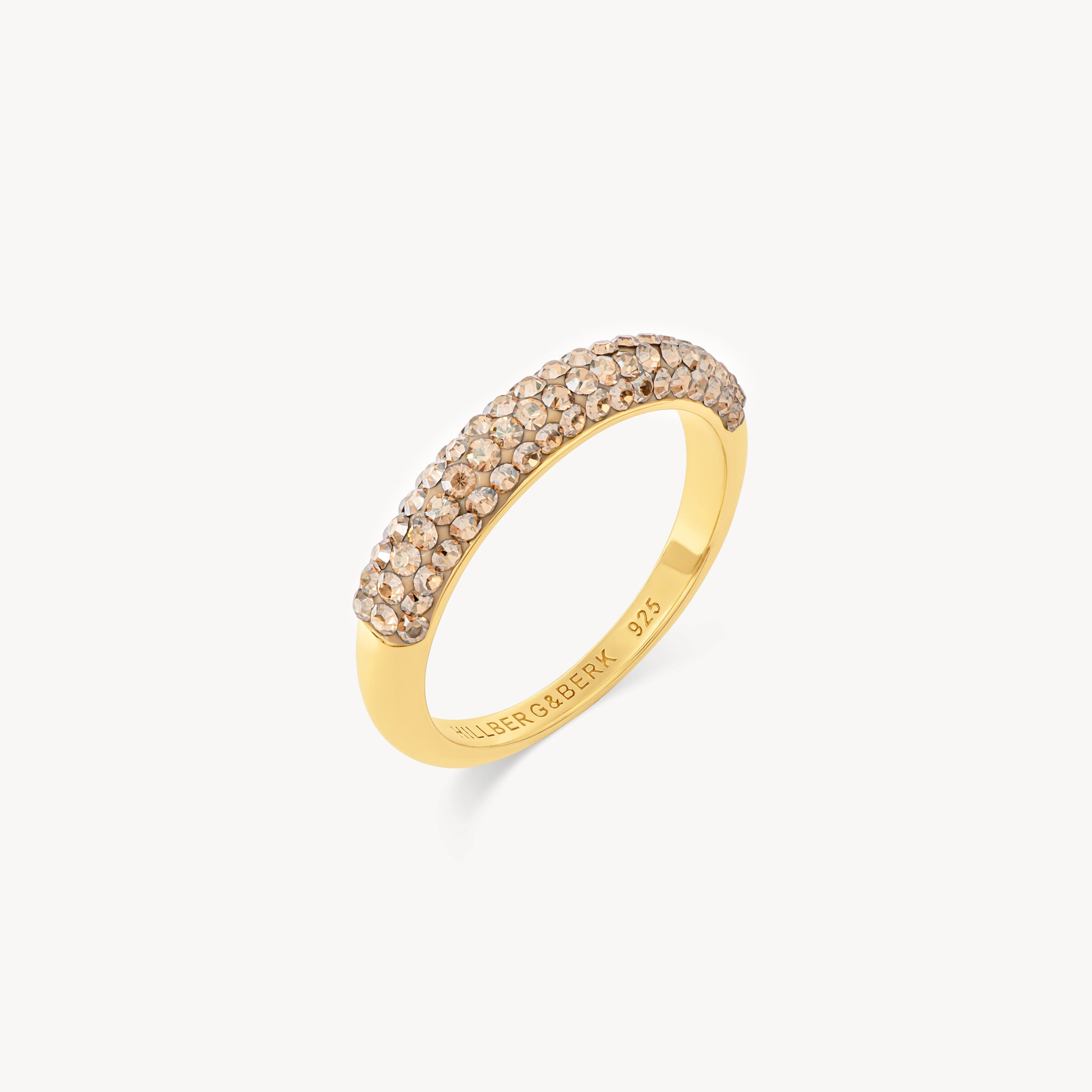 Soft Gold Sparkle Stacker Ring