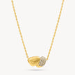 Soft Gold Drift Sparkle Necklace