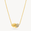 Soft Gold Drift Sparkle Necklace