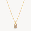 Soft Gold Sparkle Pebble Necklace