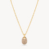 Soft Gold Sparkle Pebble Necklace