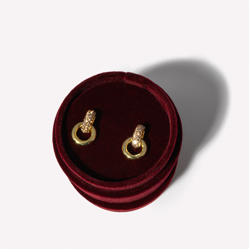 Interlock Sparkle Earrings